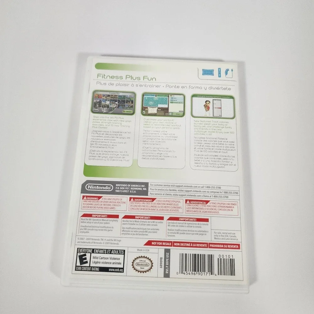 Wii Fit Plus (Nintendo Wii 2009) - Complete w/ Manual - Clean &‎ Tested